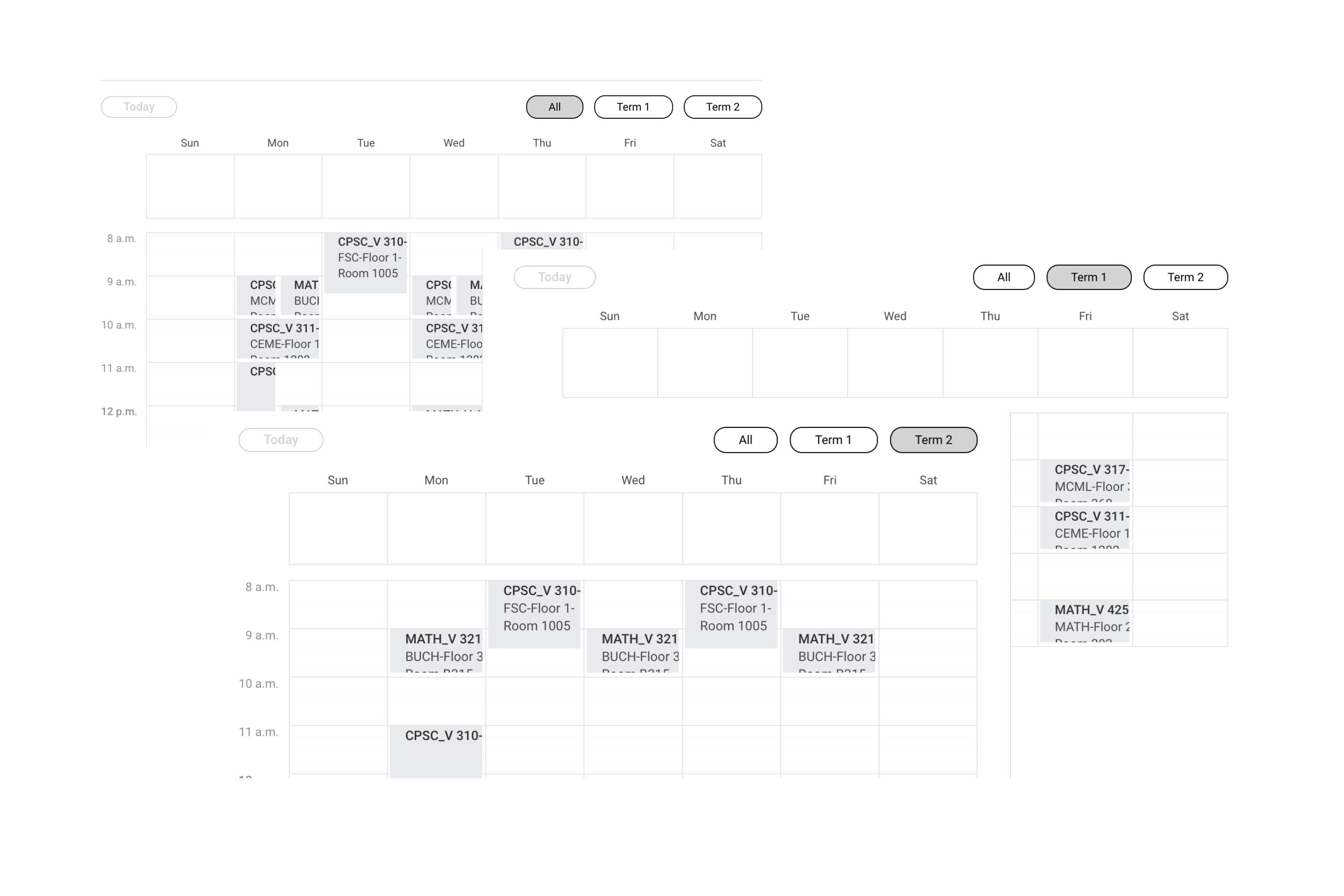 UBC Calendar by Term